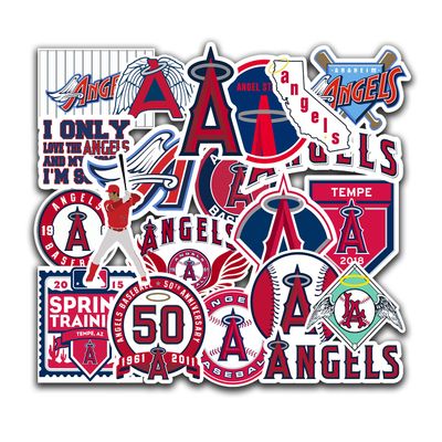22 PCS American Baseball Team Stickers for Water Bottle, Laptop, Bicycle, Computer, Motorcycle, Travel Case, Car Decal Decoration Sticker 2-2.5 inches