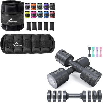 Ankle Weights with Adjustable Dumbbells Weights Set