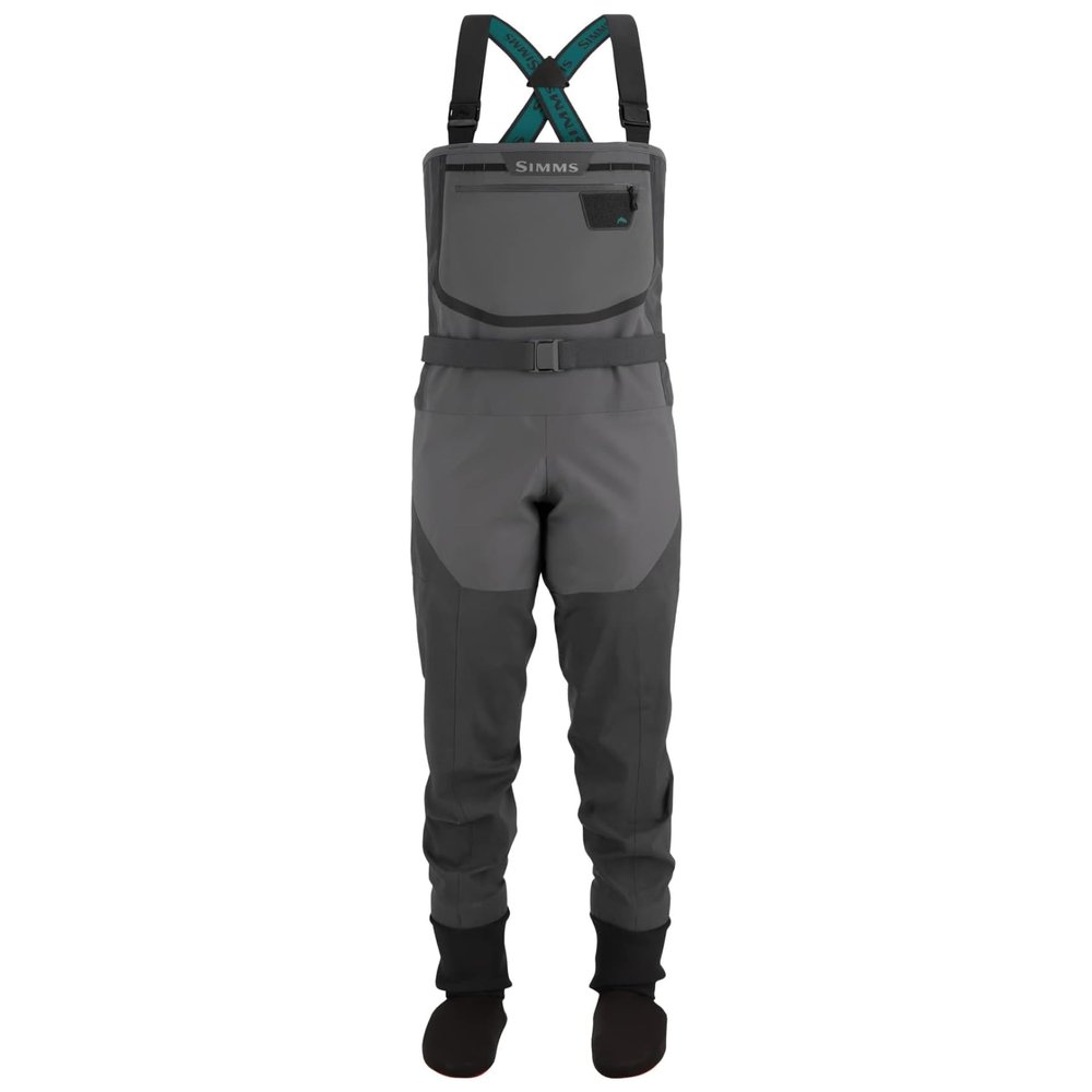 Simms Womens Freestone Stockingfoot Chest-High Fishing Waders - Durable, Breathable, Performance-Driven Waterproof Fly Fishing Waders for Women, Slate, Small Short