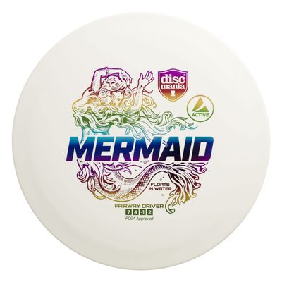 Discmania Active Mermaid Disc Golf Driver  Floating Disc Golf Driver, Floats in Water  160-165g