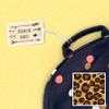 Kids Labels Durable Large Luggage & Bag Tag Leopard Print Design view 2