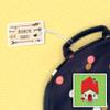 Kids Labels Durable Large Luggage & Bag Tag House Design view 2