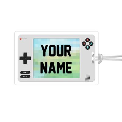 Kids Labels Durable Large Luggage & Bag Tag Videogame Design