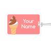 Kids Labels Durable Large Luggage & Bag Tag Ice Cream Cone Design view 1