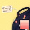 Kids Labels Durable Large Luggage & Bag Tag Peach Palette Design view 2