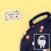 Kids Labels Durable Large Luggage & Bag Tag Spaceman Design view 2