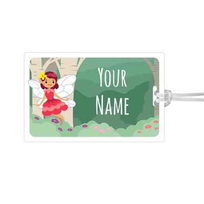 Kids Labels Durable Large Luggage & Bag Tag Fairy Design