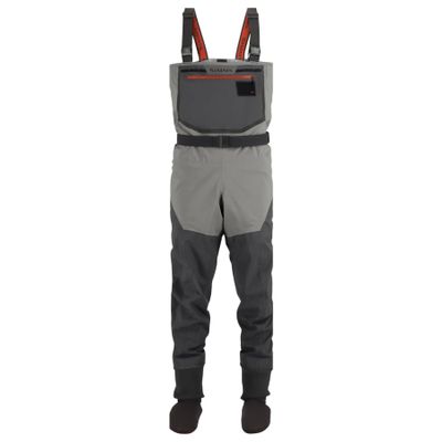 Simms Men's Freestone Stockingfoot Chest-High Fishing Waders - Durable, Breathable, Performance-Driven Waterproof Waders, Smoke (Large Long 9-11 Foot)