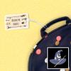 Kids Labels Durable Large Luggage & Bag Tag Wizard hat Design view 2
