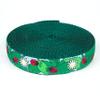 Country Brook Design - Ladybugs Picnic Ribbon on Green Nylon Webbing (3/4 Inch, 20 Yards) view 1