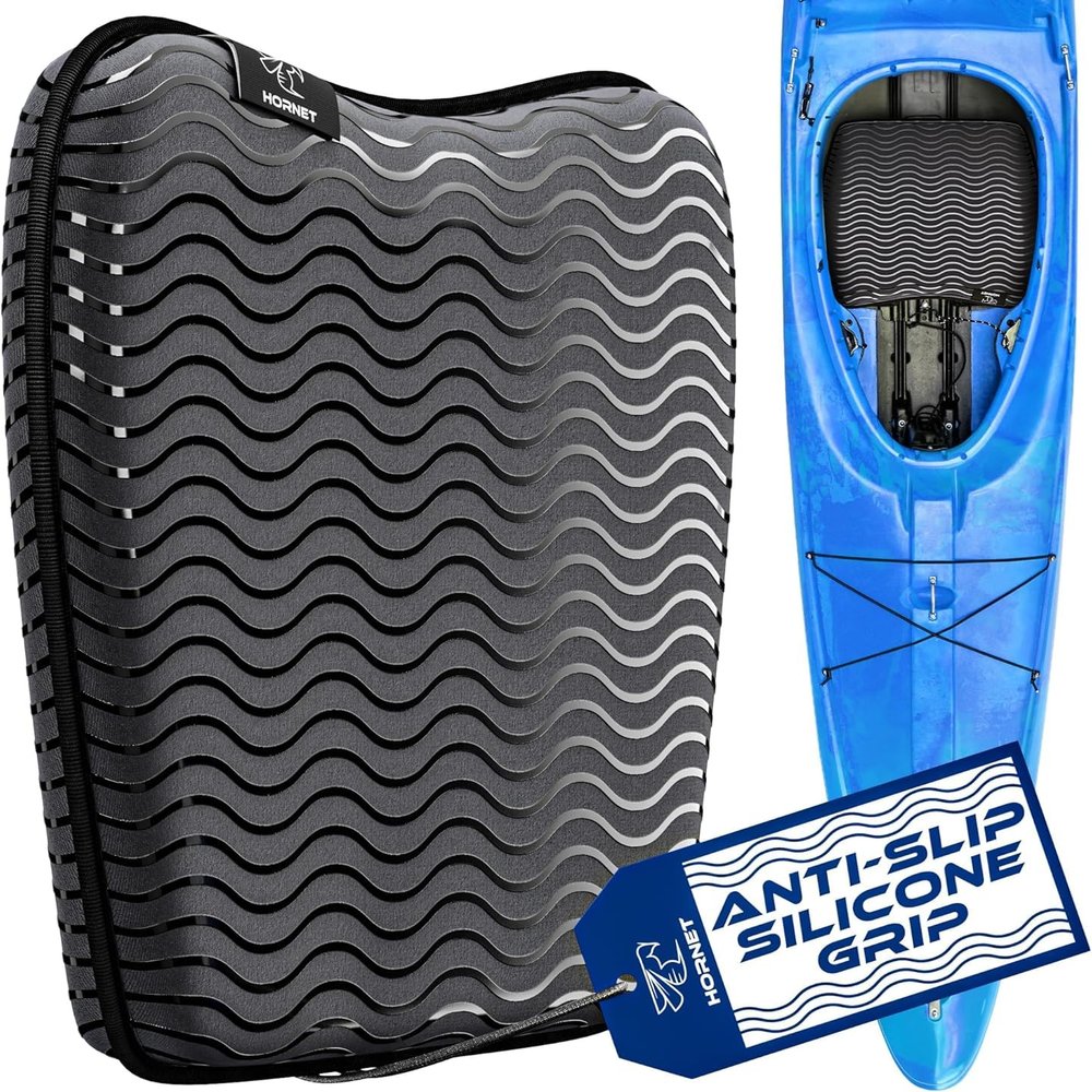Hornet Watersports Kayak Seat Cushion, Ideal Kayak Accessories for Men and Women, Kayaking Accessories Kayak Seat Pad (2 Pack)