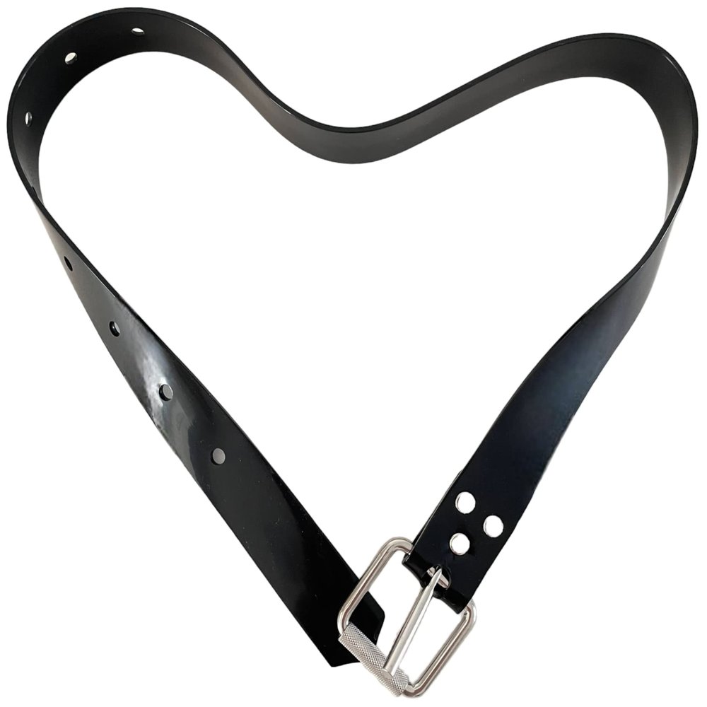 Aquatic Hunt - 50" (1.27M) Black Silicone Dive Weight Belt with 316 Stainless Steel Roller Buckle