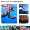 Aquatic Hunt - 50" (1.27M) Black Silicone Dive Weight Belt with 316 Stainless Steel Roller Buckle view 2