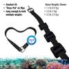 Aquatic Hunt - 50" (1.27M) Black Silicone Dive Weight Belt with 316 Stainless Steel Roller Buckle view 3