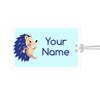 Kids Labels Durable Large Luggage & Bag Tag Hedgehog Design view 1