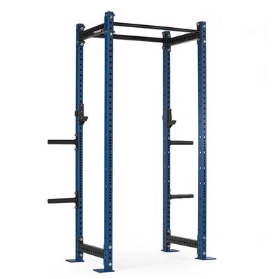 Titan Fitness T-3 Series Blue Tall Power Rack, 24in Depth, Weight Plate Holders, 1,100 LB Capacity Cage for Weightlifting and Strength Training