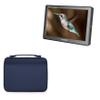 BoxWave Case Compatible with Lilliput A8 - Hard Shell Briefcase, Slim Messenger Bag Briefcase Cover Side Pockets - Navy view 1