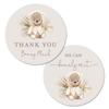 2"" Round Boho Bear Baby Shower Thank You Favor Stickers - Set of 40 (Neutral) view 1