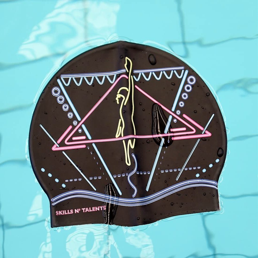 Swim Caps - Butterfly Backstroke Freestyle Breaststsroke - Light 2021 Collection | SNT (Freestyle Black)