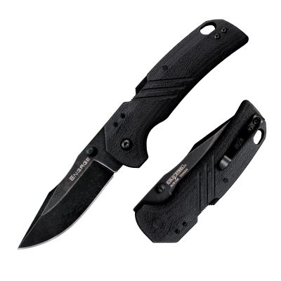 Cold Steel CS-FL-30DPLC-10B: 3" Engage Aus10A / 3" Clip Point Blade / 2.4Mm Thick, Black/Grey