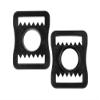 NineFit Basics Black Hockey Helmet Chin Strap Snap Buckles - 2 Pack view 1