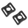 NineFit Basics Black Hockey Helmet Chin Strap Snap Buckles - 2 Pack view 2