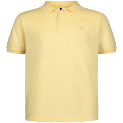 Izod Boys Short Sleeve Pique Polo Shirt, Golden Haze, 5 US