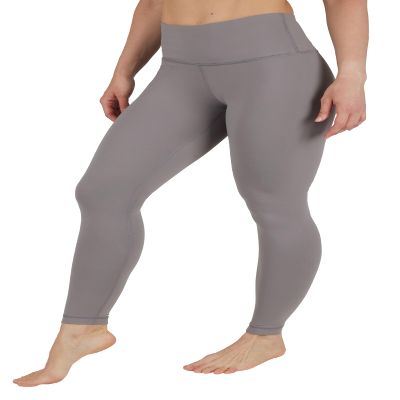 90 Degree By Reflex High Waist Power Flex Tummy Control Leggings - Driftwood - XS