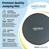 Machrus Upper Bounce Round Trampoline Replacement Mat 15 Ft, Ultra Durable PP with High Elasticity, Water Resistant, 84 V-Rings, 7.5" Springs view 3