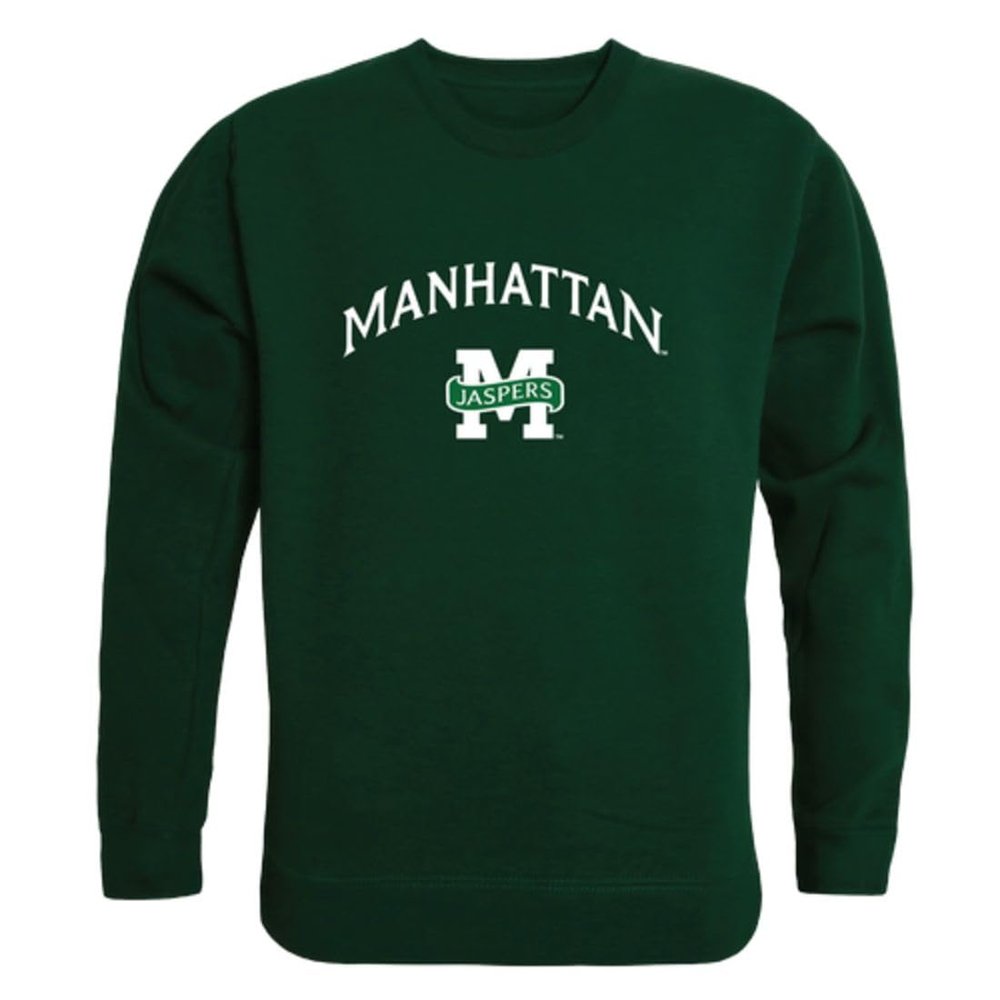 W Republic Manhattan College Jaspers Campus Crewneck Sweatshirt Forest X-Large