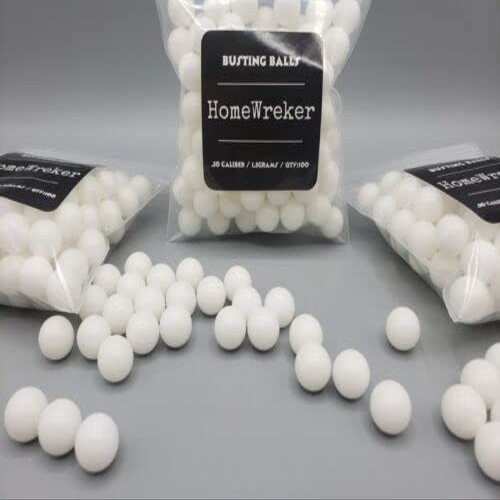 HOMEWREKER Busting Balls .50 Cal Less Lethal Kinetic Impact PROJECTILES TR50 HDP50 HDR50