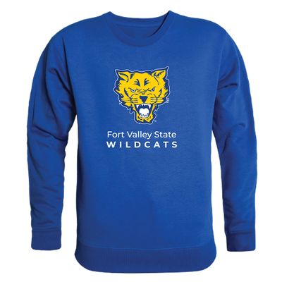 W Republic Fort Valley State Wildcats College Crewneck Pullover Sweatshirt, Adult Unisex, Royal, Small - NCAA Officially Licensed Apparel