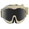 Hdlsina Tactical Safety Goggles Airsoft Goggles Anti Fog Military Glasses Tactical Shooting Goggle Protective Eye (KHAKI DK) view 2