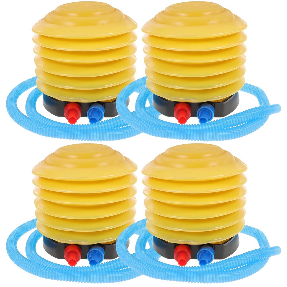4pcs Bed Beach Pool Toys Bellows Inflatables Ring Exercise Float Yoga Ball Balls Adults Portable Foot Mattress Swimming Pump for Boat Inflatable