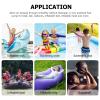 4pcs Bed Beach Pool Toys Bellows Inflatables Ring Exercise Float Yoga Ball Balls Adults Portable Foot Mattress Swimming Pump for Boat Inflatable view 2