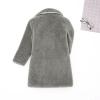 Toddler Kid Baby Girls Wool Coats Button Pocket Long Winter Coat Fall Winter Outwear Clothes 1-6 Years (Grey, 2-3 Years) view 2