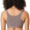 DELIMIRA Women's Front Closure Posture Wireless Back Support Full Coverage Bra Cloud Gray 36G view 1