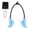 HXD-ERGO Tricep Rope with Ergonomic Handles, 36 Inch Tricep Pull Down Rope for Cable Machine, Pulley System, Triceps Rope Cable Attachment for Gym, Home (Blue) view 1