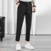 DGHM-JLMY Men Summer Micro-Elastic Suit Pant Slim Fit Dress Tapered Zipper Pocket Pant Stretch Hiking Lightweight Golf Pant (Black,28) view 2