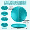 Jerify 4 Pcs Wiggle Seat Summer Inflated Wobble Cushion Stability Balance Pad Balance Disc Sensory Seat for Men Women Fitness Physical Exercise Improving Posture Home Office(Lake Blue) view 2