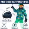 Sarfel Kids Waterproof Mittens Kids Snow Mittens for Kids 4-6 Boys Mittens 4-7 Kids Mittens Winter Waterproof Toddler Gloves 5T view 4
