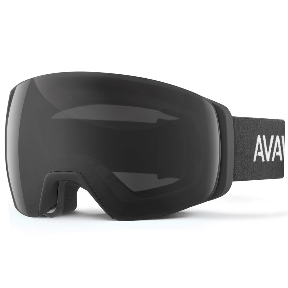 AVAWAY Ski Goggles Men, Silver Lens Snowboarding Goggles, Small Size Magnetic Snow Goggles Women, Anti-fog Skiing Goggles
