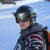 AVAWAY Ski Goggles Men, Silver Lens Snowboarding Goggles, Small Size Magnetic Snow Goggles Women, Anti-fog Skiing Goggles view 2