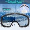 AVAWAY Ski Goggles Men, Silver Lens Snowboarding Goggles, Small Size Magnetic Snow Goggles Women, Anti-fog Skiing Goggles view 4