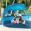 Leedor Beach Tent Sun Shelter Instant Beach Umbrella Easy with UPF 50+ UV Portable Windproof Pop Up Shade for 3 to 4 Person for Family Patent Pending view 4