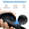 HXD-ERGO Tricep Rope with Ergonomic Handles, 36 Inch Tricep Pull Down Rope for Cable Machine, Pulley System, Triceps Rope Cable Attachment for Gym, Home (Black) view 3