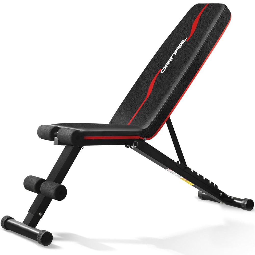 Orinar Weight Bench Press, Strength Training Adjustable Workout Benches for Full Body, Gym Benches for Incline Decline Exercise