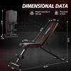 Orinar Weight Bench Press, Strength Training Adjustable Workout Benches for Full Body, Gym Benches for Incline Decline Exercise view 4
