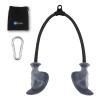 HXD-ERGO Tricep Rope with Ergonomic Handles, 36 Inch Tricep Pull Down Rope for Cable Machine, Pulley System, Triceps Rope Cable Attachment for Gym, Home (Grey) view 1