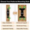 Cyfie Bike Wall Mount Hanger, Bicycle Garage Storage Rack Hook with a Helmet Hook to Hang the Helmet, Horizontal Indoor Bike Holder for Hanging Mountain, Road, Hybrid Bikes view 2